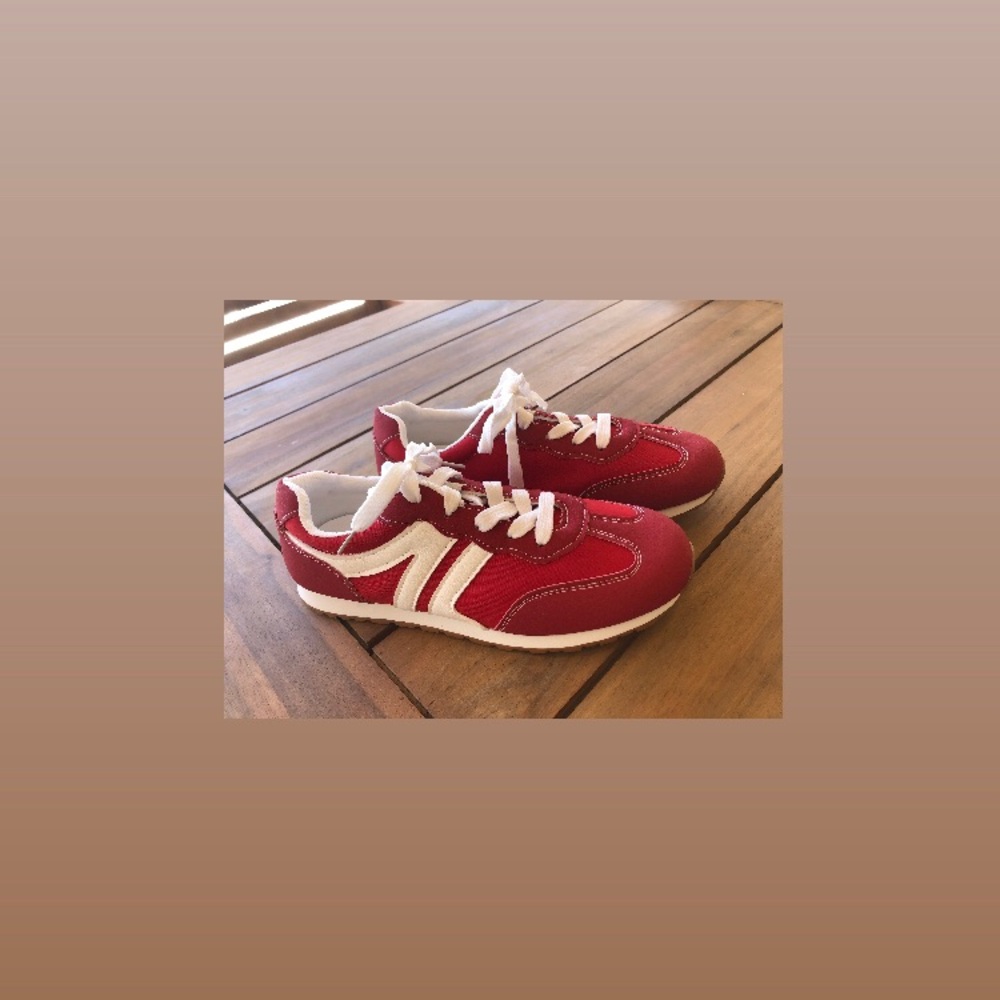 Adult Women’s  Red Sneakers BRAND NEW never worn